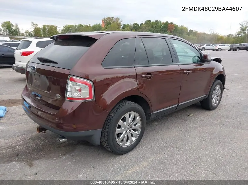 2009 Ford Edge Sel VIN: 2FMDK48C29BA44607 Lot: 40516495