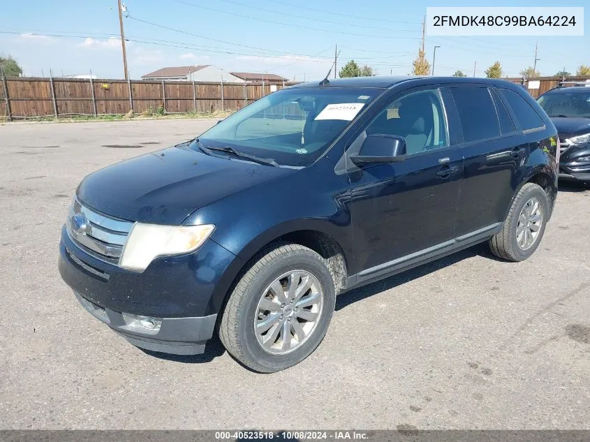 2009 Ford Edge Sel VIN: 2FMDK48C99BA64224 Lot: 40523518