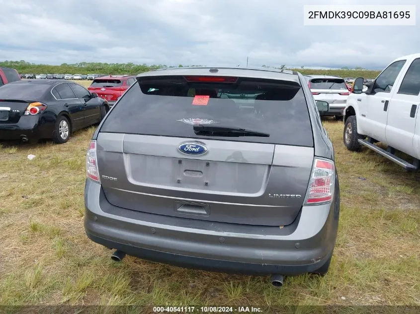 2009 Ford Edge Limited VIN: 2FMDK39C09BA81695 Lot: 40541117