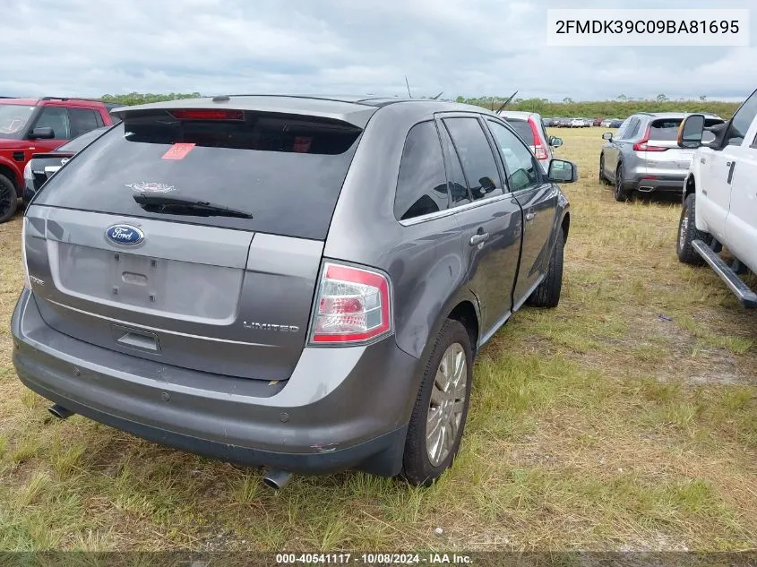 2009 Ford Edge Limited VIN: 2FMDK39C09BA81695 Lot: 40541117