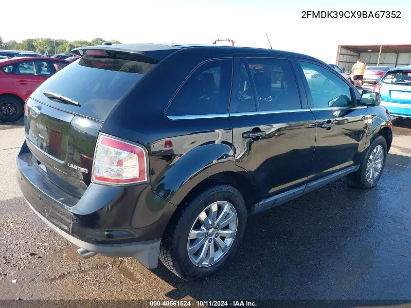 2009 Ford Edge Limited VIN: 2FMDK39CX9BA67352 Lot: 40561524