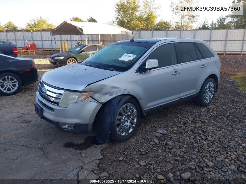 2009 Ford Edge Limited VIN: 2FMDK39C39BA57360 Lot: 40578525