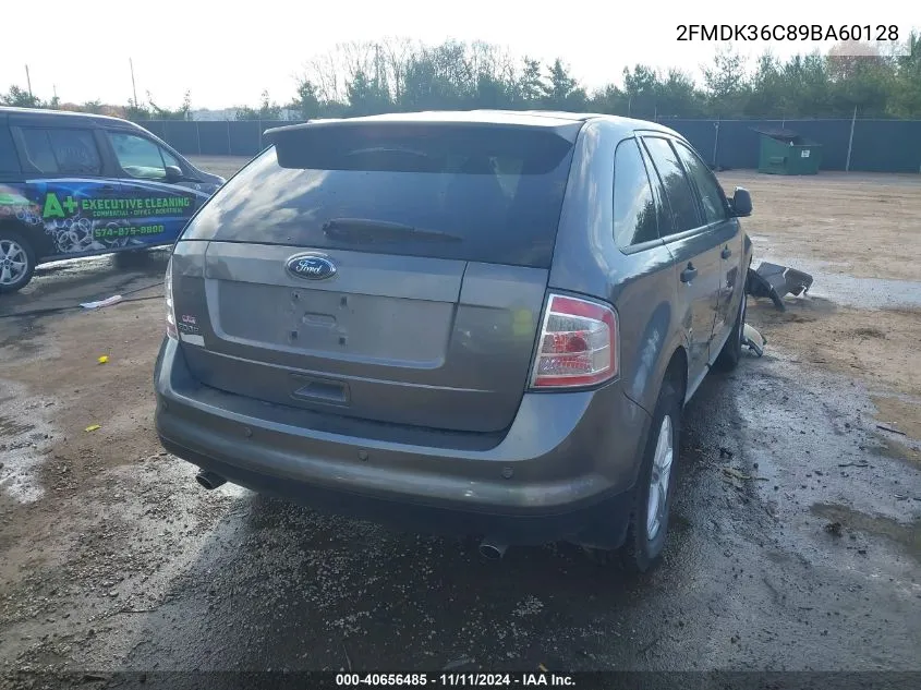 2009 Ford Edge Se VIN: 2FMDK36C89BA60128 Lot: 40656485