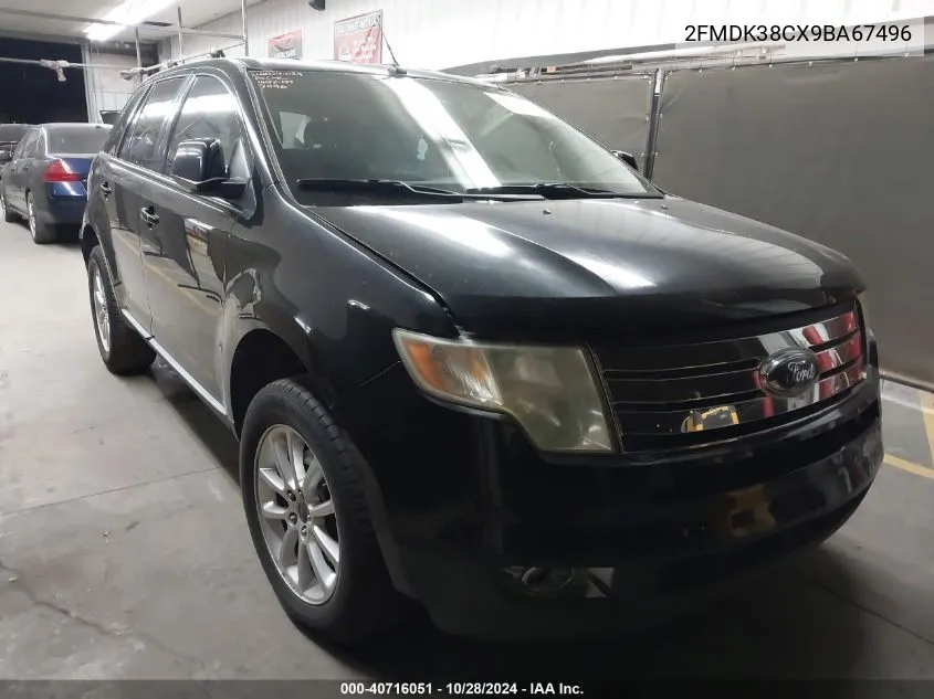 2009 Ford Edge Sel VIN: 2FMDK38CX9BA67496 Lot: 40716051