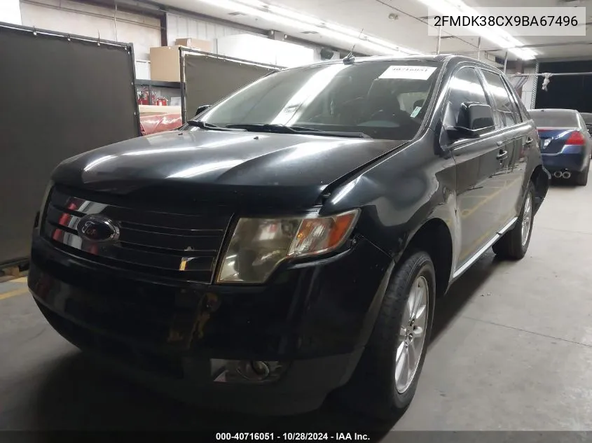 2009 Ford Edge Sel VIN: 2FMDK38CX9BA67496 Lot: 40716051