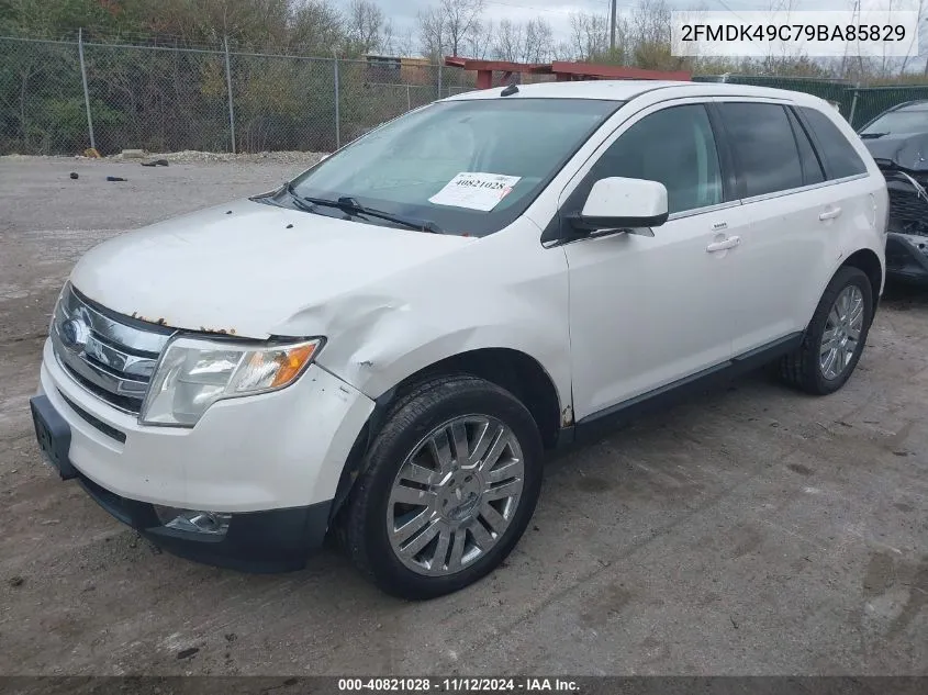 2009 Ford Edge Limited VIN: 2FMDK49C79BA85829 Lot: 40821028