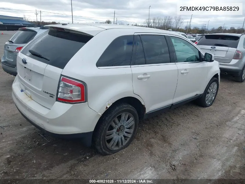 2009 Ford Edge Limited VIN: 2FMDK49C79BA85829 Lot: 40821028