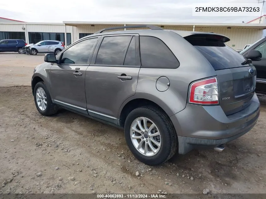 2009 Ford Edge Sel VIN: 2FMDK38C69BA73263 Lot: 40862893