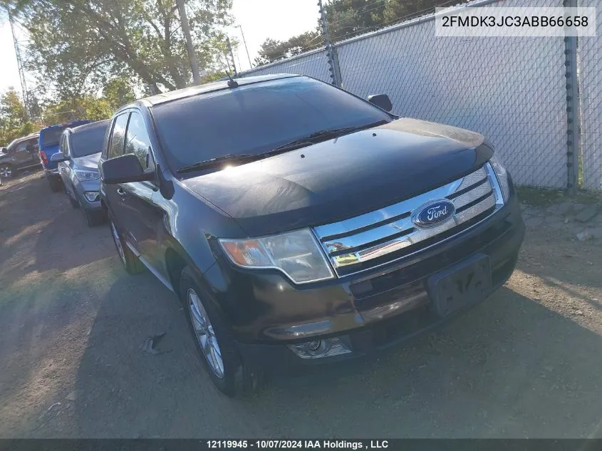 2010 Ford Edge Sel VIN: 2FMDK3JC3ABB66658 Lot: 12119945