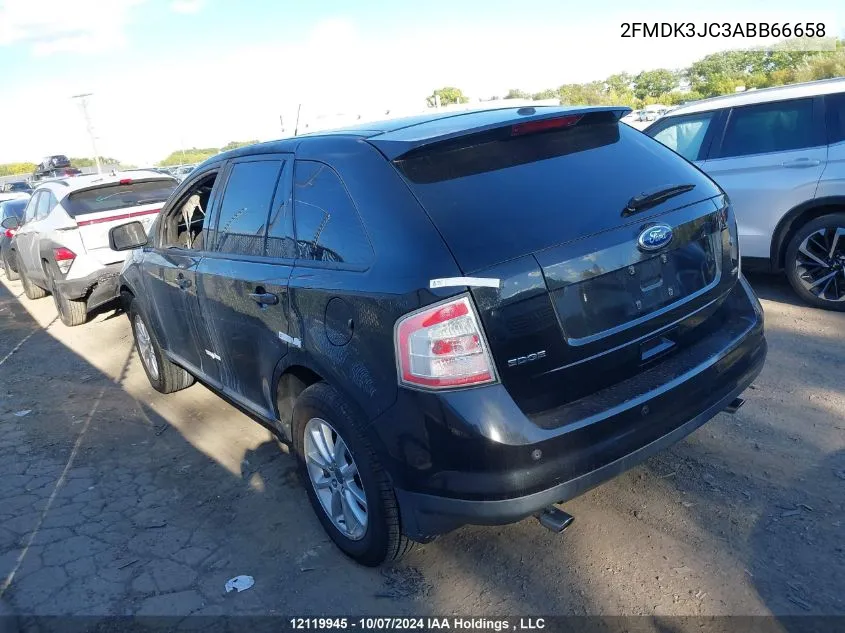 2010 Ford Edge Sel VIN: 2FMDK3JC3ABB66658 Lot: 12119945