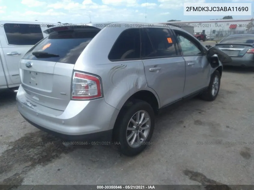 2010 Ford Edge Sel VIN: 2FMDK3JC3ABA11690 Lot: 30350846