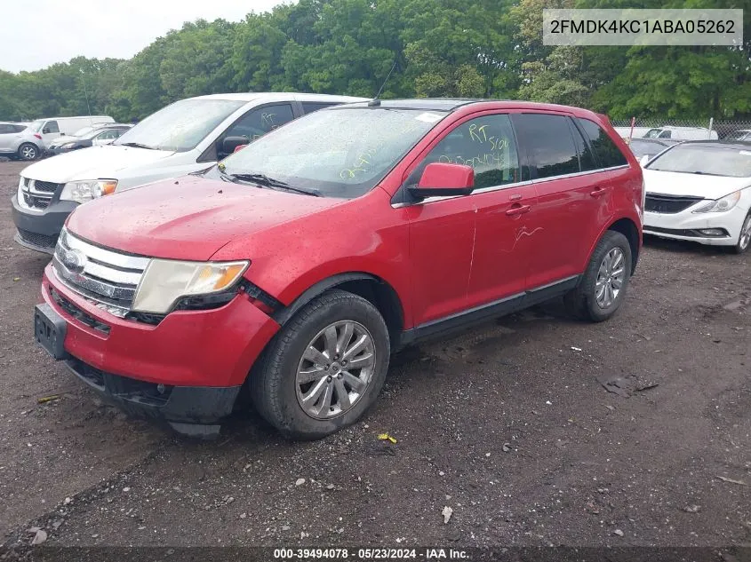 2010 Ford Edge Limited VIN: 2FMDK4KC1ABA05262 Lot: 39494078