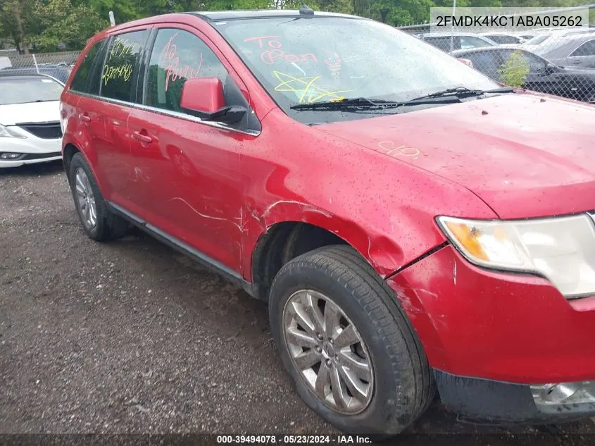 2010 Ford Edge Limited VIN: 2FMDK4KC1ABA05262 Lot: 39494078