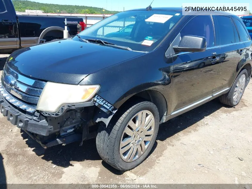 2010 Ford Edge Limited VIN: 2FMDK4KC4ABA45495 Lot: 39542358