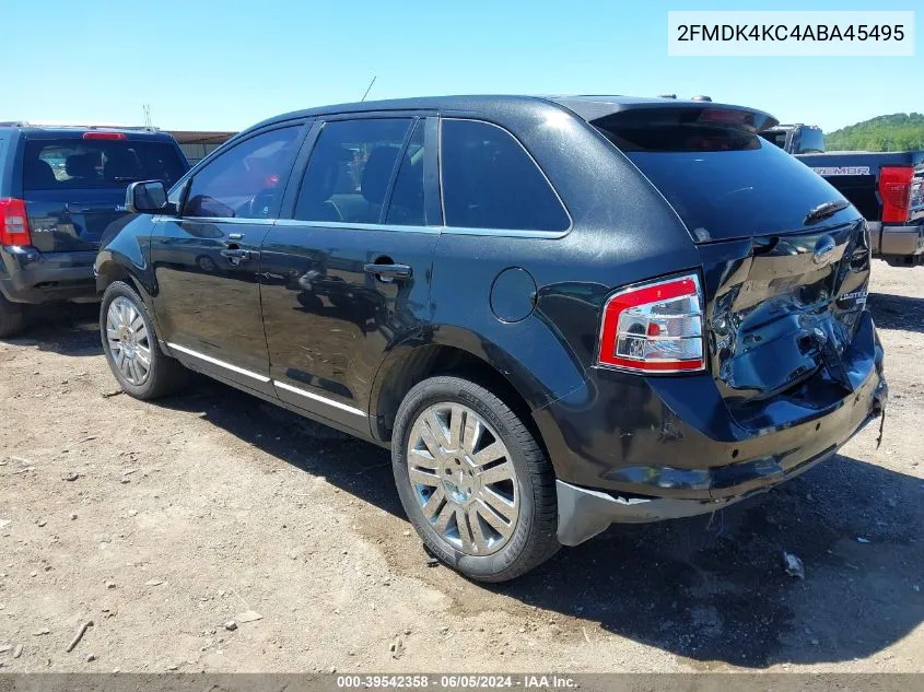 2010 Ford Edge Limited VIN: 2FMDK4KC4ABA45495 Lot: 39542358