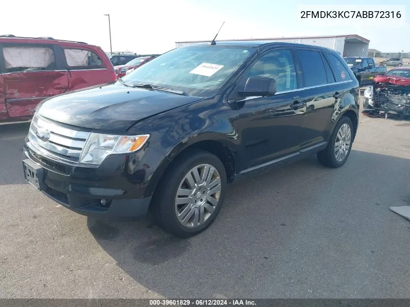 2010 Ford Edge Limited VIN: 2FMDK3KC7ABB72316 Lot: 39601829