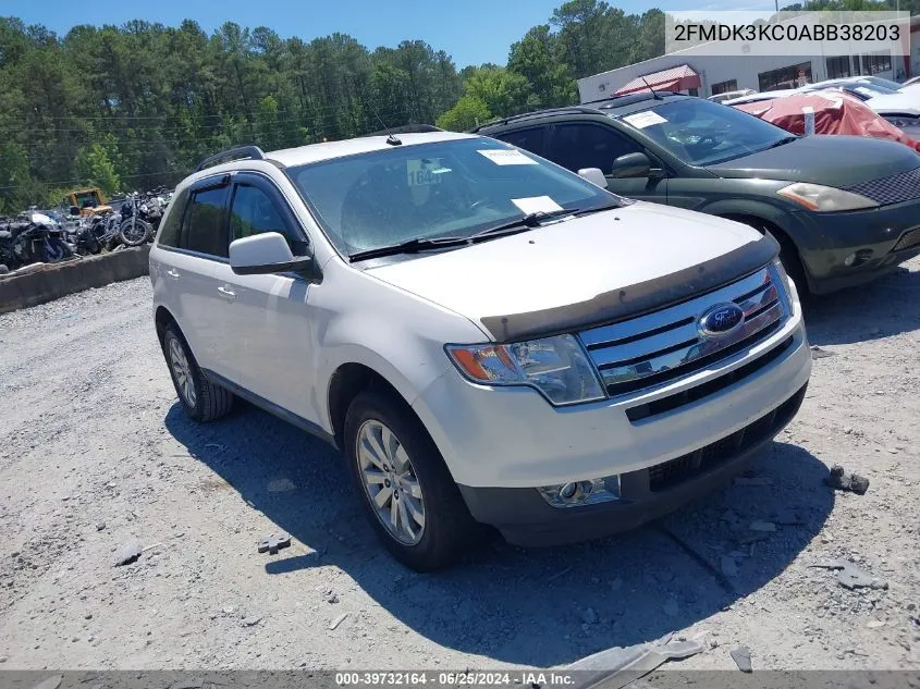 2010 Ford Edge Limited VIN: 2FMDK3KC0ABB38203 Lot: 39732164