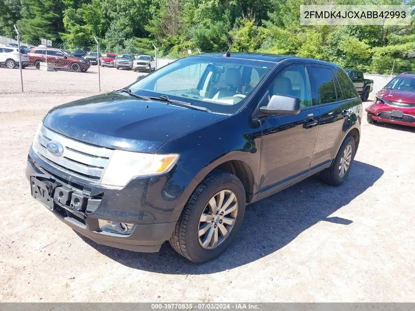 2010 Ford Edge Sel VIN: 2FMDK4JCXABB42993 Lot: 39770835