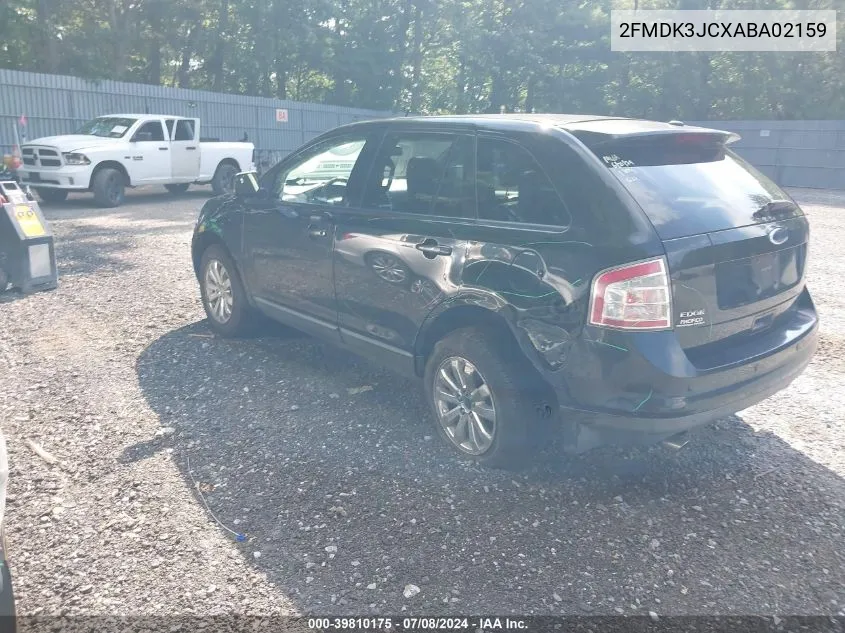 2010 Ford Edge Sel VIN: 2FMDK3JCXABA02159 Lot: 39810175