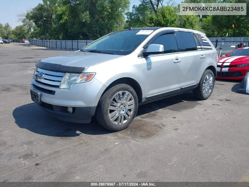 2010 Ford Edge Limited VIN: 2FMDK4KC8ABB23485 Lot: 39878567