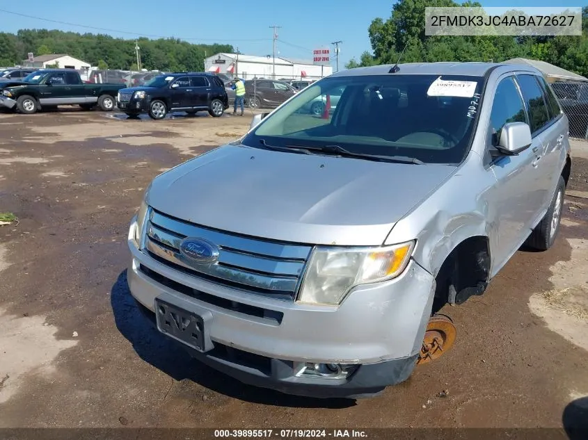 2010 Ford Edge Sel VIN: 2FMDK3JC4ABA72627 Lot: 39895517