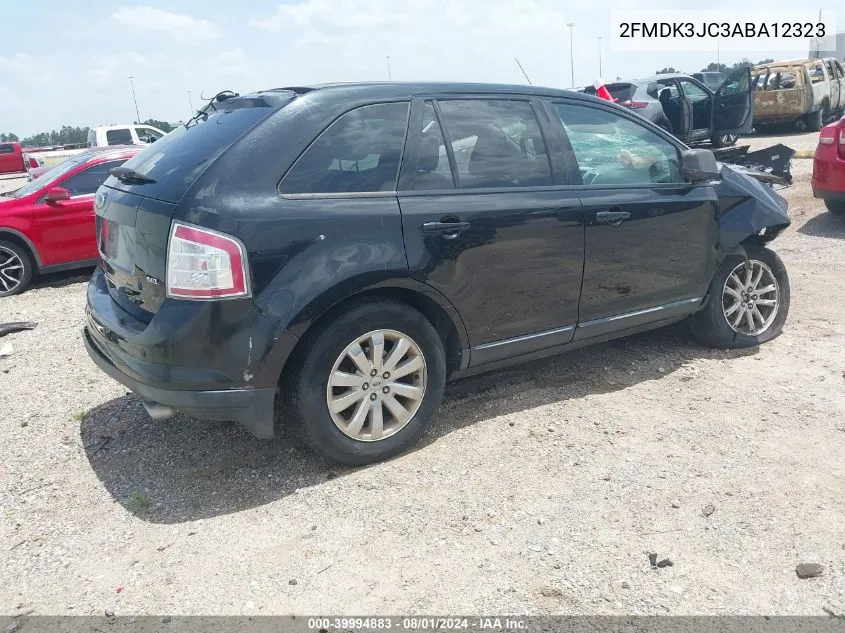 2010 Ford Edge Sel VIN: 2FMDK3JC3ABA12323 Lot: 39994883