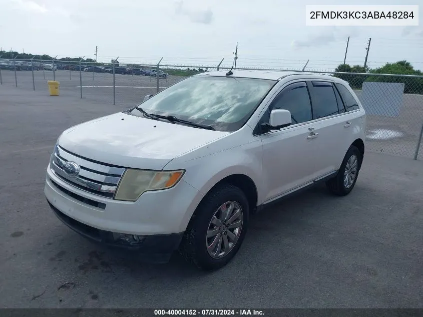 2010 Ford Edge Limited VIN: 2FMDK3KC3ABA48284 Lot: 40004152