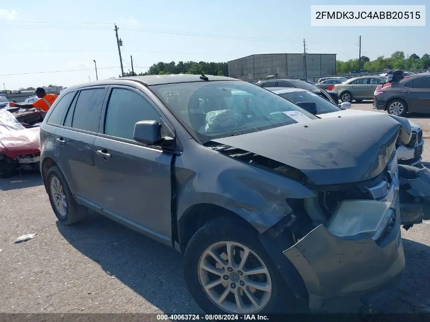 2010 Ford Edge Sel VIN: 2FMDK3JC4ABB20515 Lot: 40063724