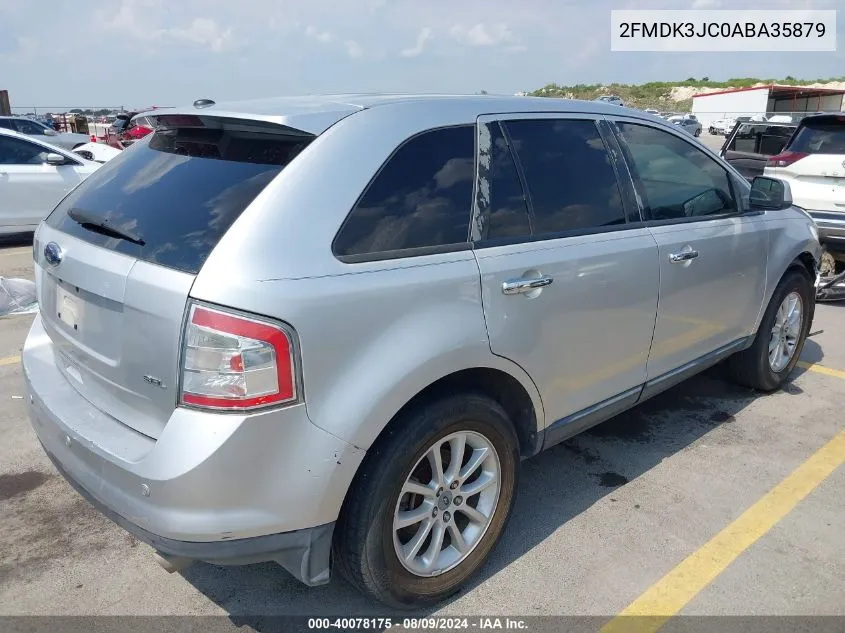 2010 Ford Edge Sel VIN: 2FMDK3JC0ABA35879 Lot: 40078175