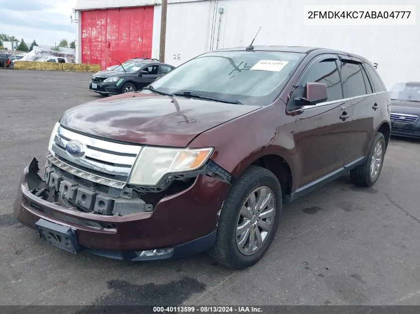 2FMDK4KC7ABA04777 2010 Ford Edge Limited