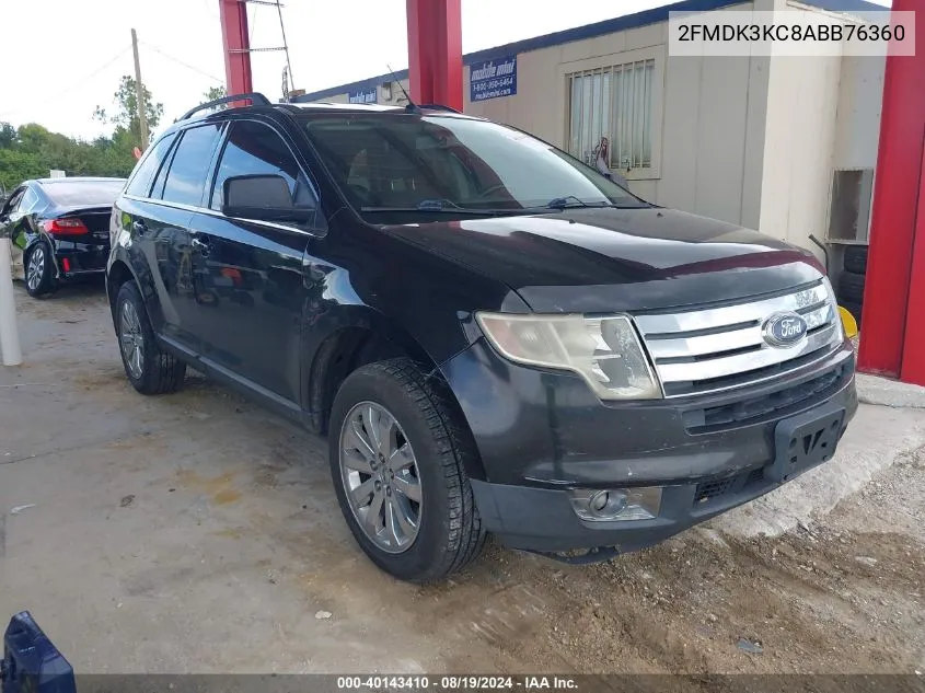 2FMDK3KC8ABB76360 2010 Ford Edge Limited