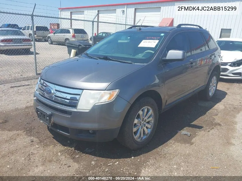 2010 Ford Edge Sel VIN: 2FMDK4JC2ABB15299 Lot: 40148270