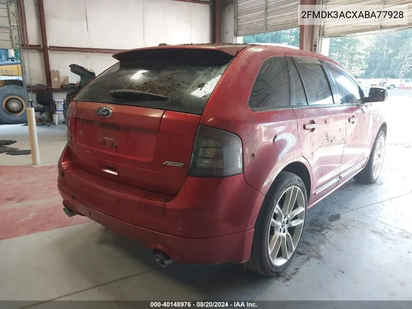 2FMDK3ACXABA77928 2010 Ford Edge Sport