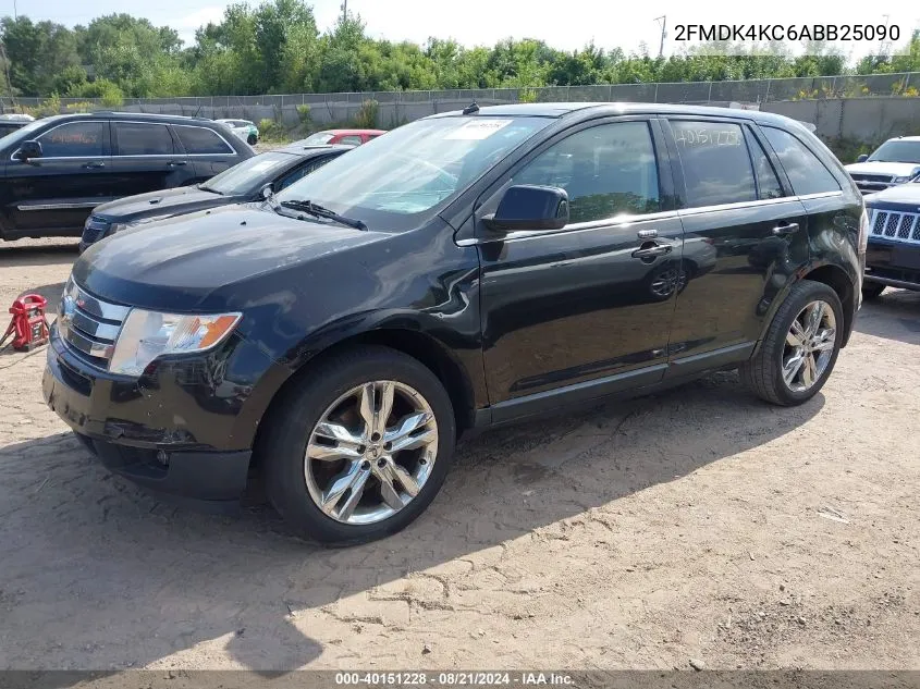 2010 Ford Edge Limited VIN: 2FMDK4KC6ABB25090 Lot: 40151228