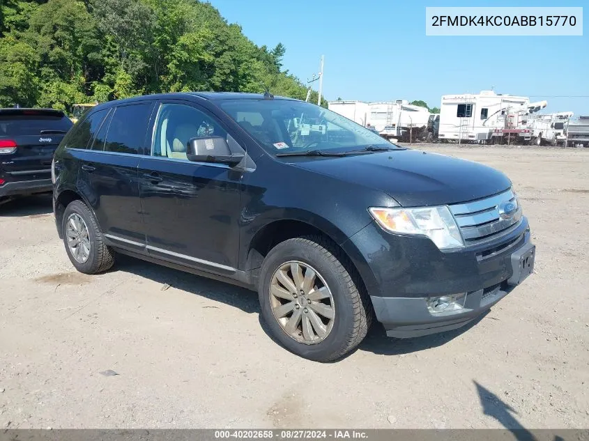 2FMDK4KC0ABB15770 2010 Ford Edge Limited