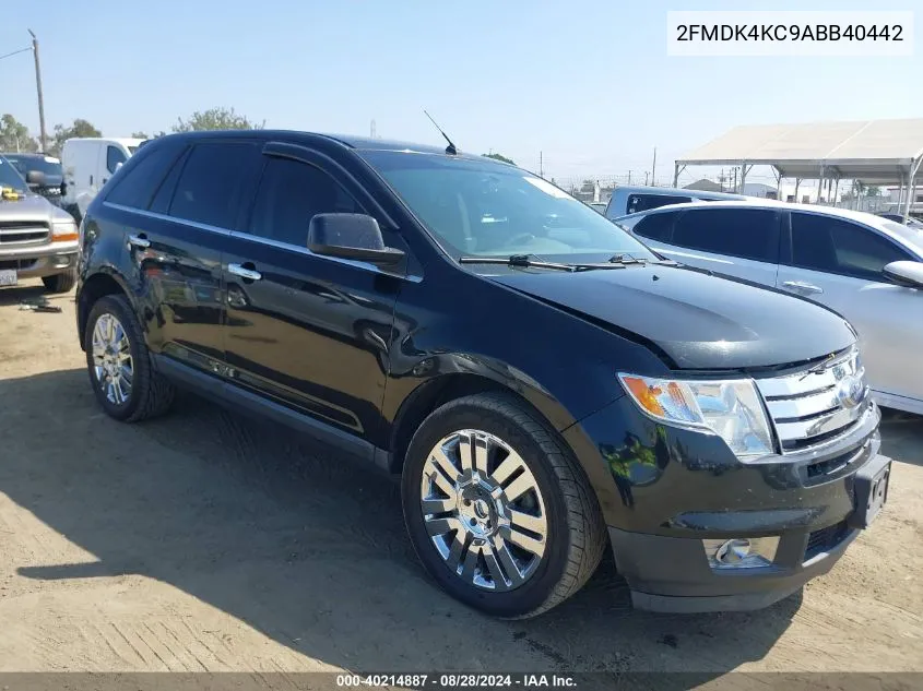 2010 Ford Edge Limited VIN: 2FMDK4KC9ABB40442 Lot: 40214887