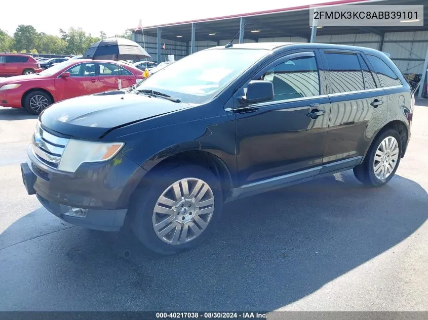 2010 Ford Edge Limited VIN: 2FMDK3KC8ABB39101 Lot: 40217038