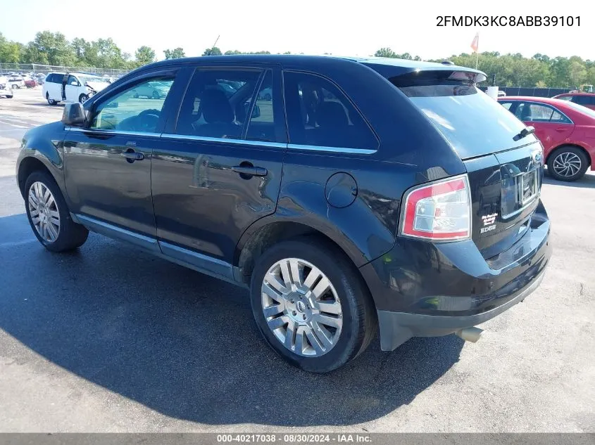 2010 Ford Edge Limited VIN: 2FMDK3KC8ABB39101 Lot: 40217038