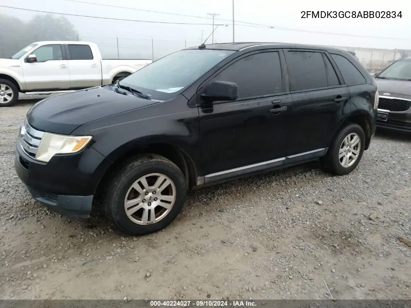 2FMDK3GC8ABB02834 2010 Ford Edge Se