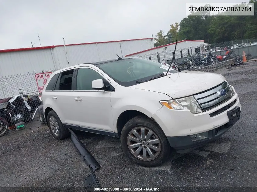 2010 Ford Edge Limited VIN: 2FMDK3KC7ABB61784 Lot: 40239080