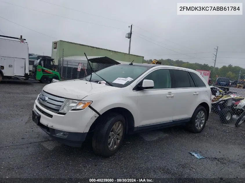 2010 Ford Edge Limited VIN: 2FMDK3KC7ABB61784 Lot: 40239080