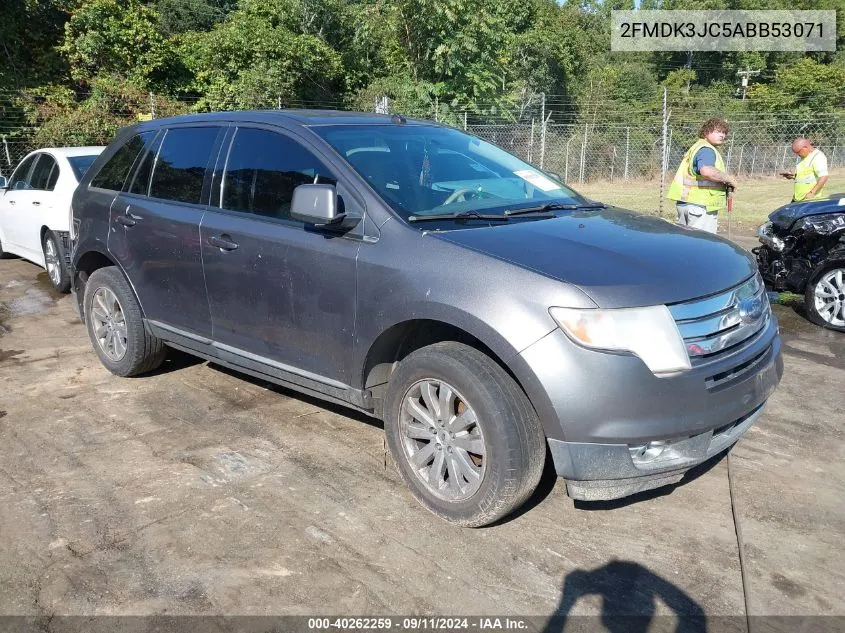 2010 Ford Edge Sel VIN: 2FMDK3JC5ABB53071 Lot: 40262259