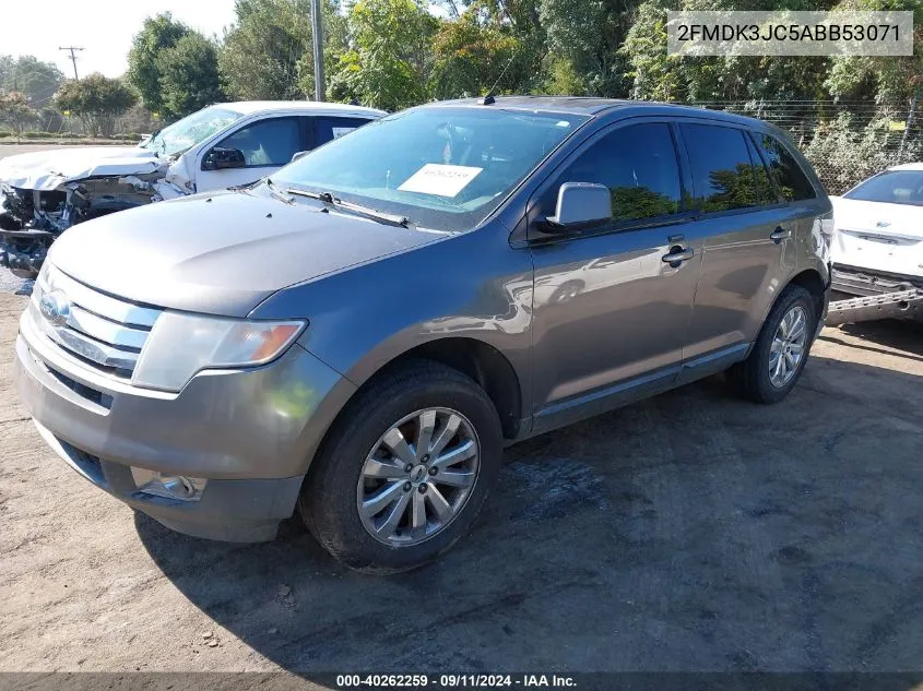 2010 Ford Edge Sel VIN: 2FMDK3JC5ABB53071 Lot: 40262259