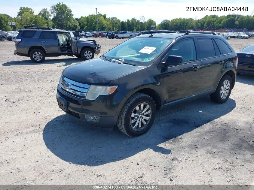 2010 Ford Edge Sel VIN: 2FMDK4JC8ABA04448 Lot: 40274100