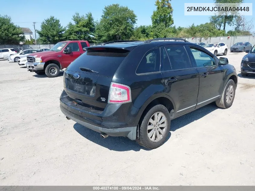 2010 Ford Edge Sel VIN: 2FMDK4JC8ABA04448 Lot: 40274100