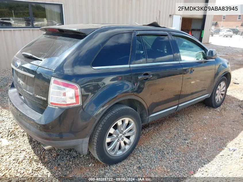 2010 Ford Edge Limited VIN: 2FMDK3KC9ABA83945 Lot: 40289722