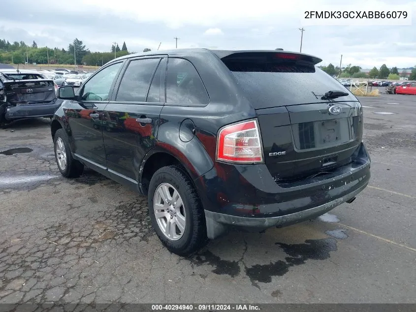 2010 Ford Edge Se VIN: 2FMDK3GCXABB66079 Lot: 40294940