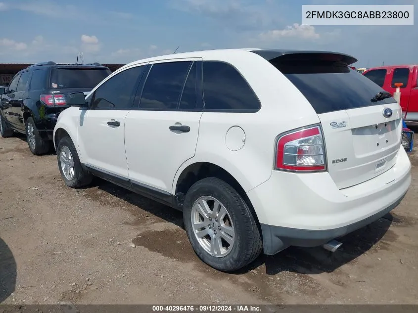 2FMDK3GC8ABB23800 2010 Ford Edge Se