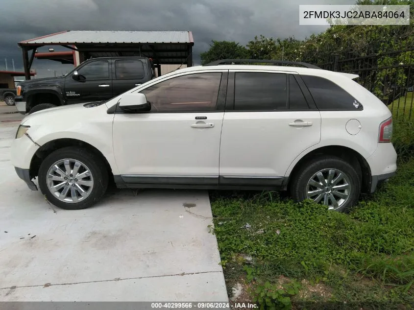 2010 Ford Edge Sel VIN: 2FMDK3JC2ABA84064 Lot: 40299566