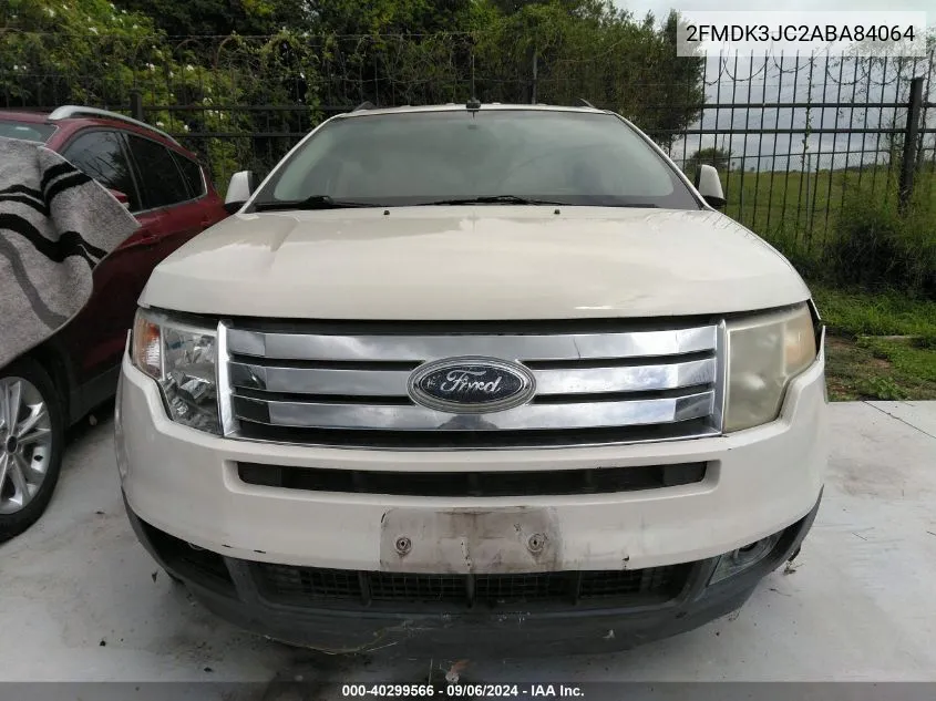 2010 Ford Edge Sel VIN: 2FMDK3JC2ABA84064 Lot: 40299566